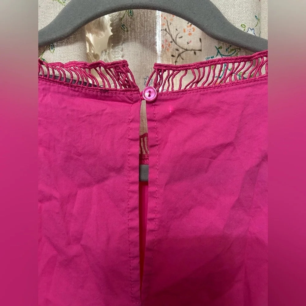 Strut & Bolt Ladder Trim Midi Dress Fuschia Size Large - Picture 4 of 7
